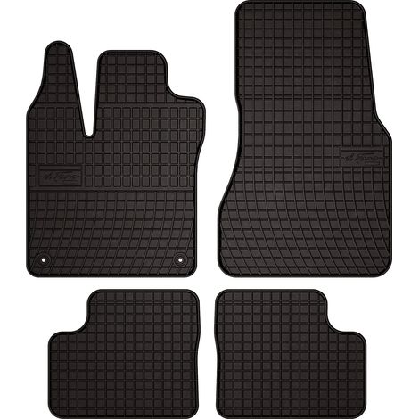 Alfombrillas de goma para coche: Smart ForFour II hatchback (2014-2020) - negras, a medida (1/5)