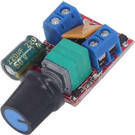 Contrôleur de vitesse de moteur PWM à fusible à réarmement automatique, cycle de service de 1 % à 100 %, carte de commande de variateur LED