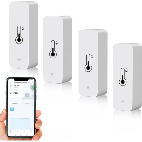 Hygromètre WiFi Smart Thermomètre, mini capteur numérique de température (1/5)