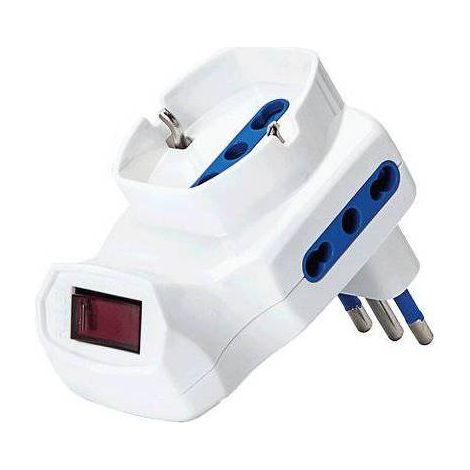 2,0 x ADATTATORE TRIPLO 10A-10/16A+SCHUKO AIGOSTAR