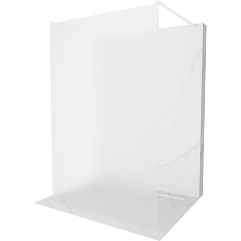 Mexen Kioto paroi de douche autoportante 120 x 200 cm, Gelée 8 mm, Blanc - 800-120-002-20-30 (1/5)