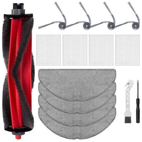 15 pièces de rechange pour aspirateur Roborock Q7 M5/ Q7 M5+/ Q7 L5 : accessoires, brosse principale, filtre HEPA, lingettes de nettoyage (1/5)