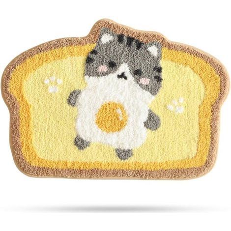 Tapis de bain, tapis de bain pour salle de bain, joli tapis en peluche - Tapis de bain, tapis de bain pour salle de bain, joli tapis en peluche (1/5)