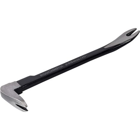 Roughneck 64-515 Bonsai Claw Bar, 250mm (10-inch) Heavy-Duty Steel Pry Bar for Demolition and Construction (1/3)