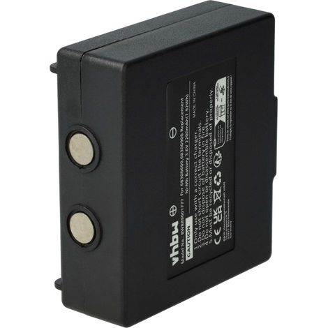 vhbw 1x batteria compatibile con Hetronic Mini 68300990, Mini 68300940 Radiocomando Industriale, Telecomando (2200mAh, 3,6V, NiMH) - Nero