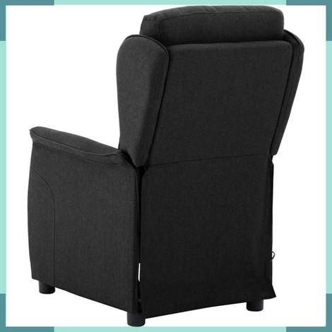 348351 Chaise de massage Noir 93.5 x 67.5 x 101.5 cm tissu (1/5)