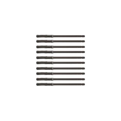 Lot de 10 équerres d'étagère invisibles, acier, Ø10x145 mm, fixation murale (1/5)