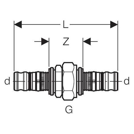 Geberit 607571005 Raccord Mepla Rg d63 (1/2)