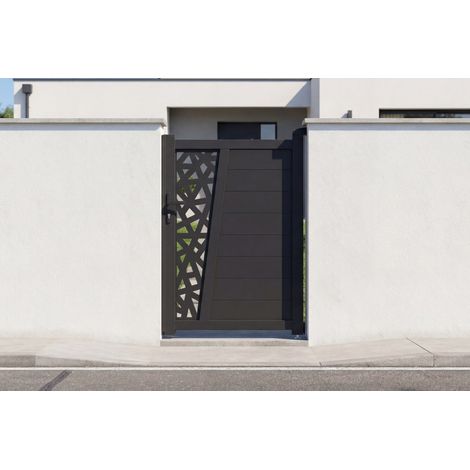 Tor 1m CERVINA RUIVO H.140cm graues Aluminium