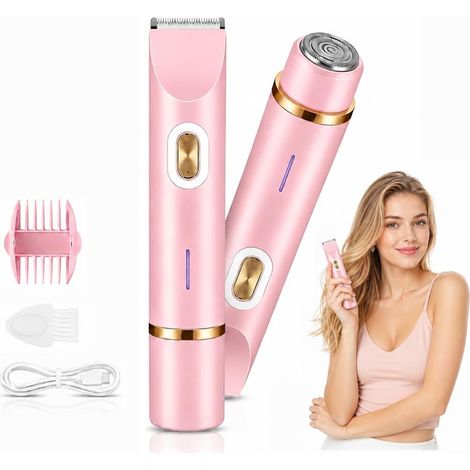 Rasoir Électrique Femme,2-en-1 Tondeuse Intime,Electric Shaver (1/5)