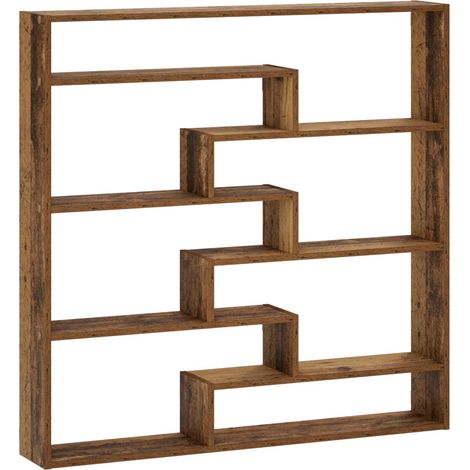 Estante de pared Madera envejecida 103 x 17 x 102 cm vidaXL (1/5)