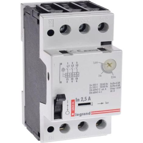 Legrand Interruptor motor 3 polos protección eléctrica