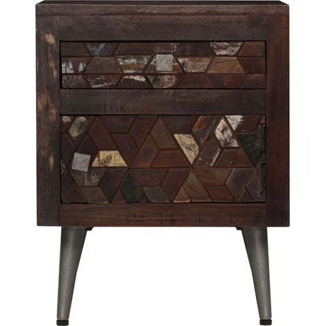 Maison Exclusive - Comodino in Legno Massello di Recupero 40x30x50 cm (1/5)