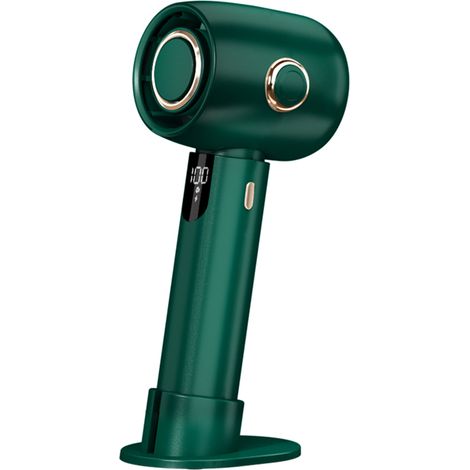 Mini ventilateur portable, rechargeable, petit ventilateur de bureau à 5 vitesses, silencieux, avec écran LED, idéal pour la maison, le bureau et les voyages.