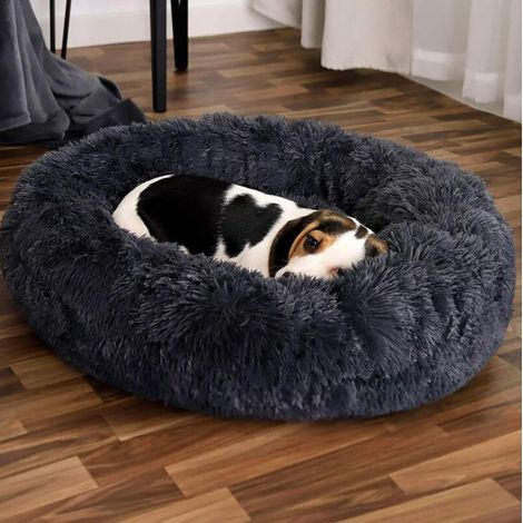 Couchage Panier Pour Chats Chien --Taille 60 CM-- Gris Foncé sunflower