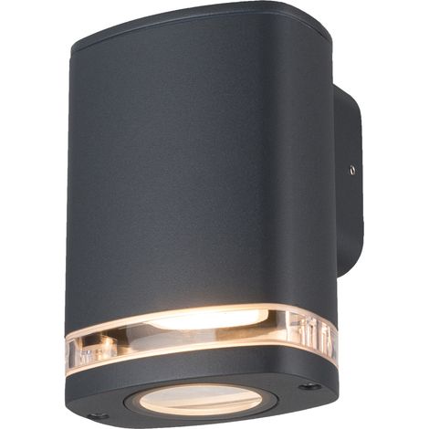 Applique esterna ovale grigia 14cm GU10 IP54 Kanlux (1/5)