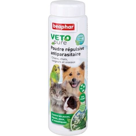 Poudre répulsive VETOpure pour chien ou chat (1/4)