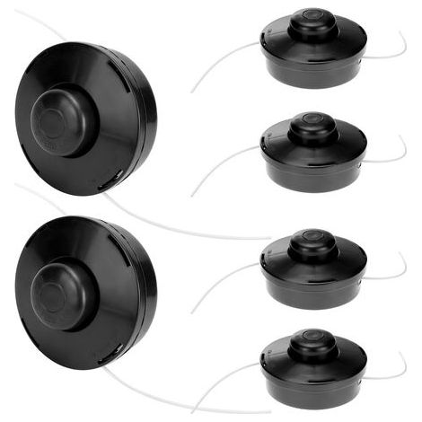 QWORK® 6 piezas de cabezal de desbrozadora universal, cabezal de hilo M10x1.25, bobina de hilo para desbrozadora M10 (1/5)