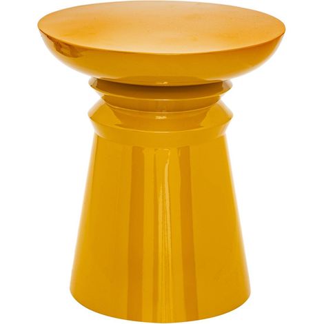 Table café totem Jaya En Métal Jaune Moutarde Atmosphera (1/2)