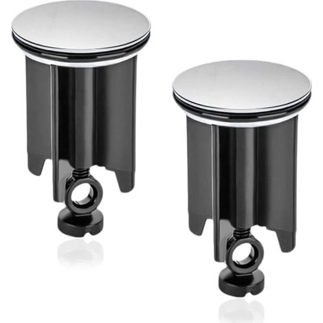 Bouchon de lavabo de salle de bain universel 2 pièces, bouchon de vidange de 40 mm pour lavabo, lavabo à hauteur réglable, bouchon de baignoire avec joint, pour drains d'évier, éviers de cuisine salle (1/5)