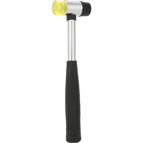 Marteau à manche en acier, tête de 25 mm, outil à main multifonctionnel, marteau à double face en caoutchouc (1/5)
