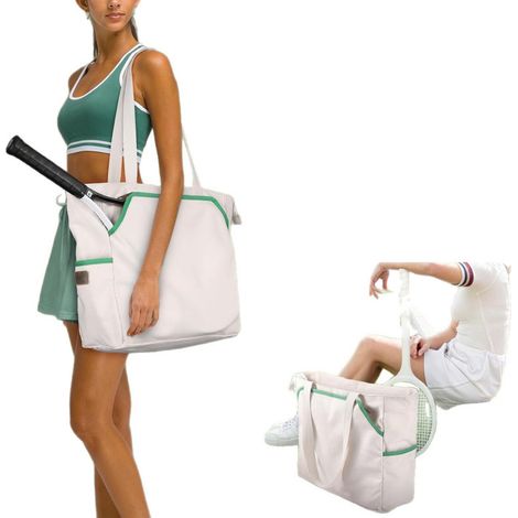 Sac de tennis grande capacité sport portable pour ranger raquettes et badminton (1/5)