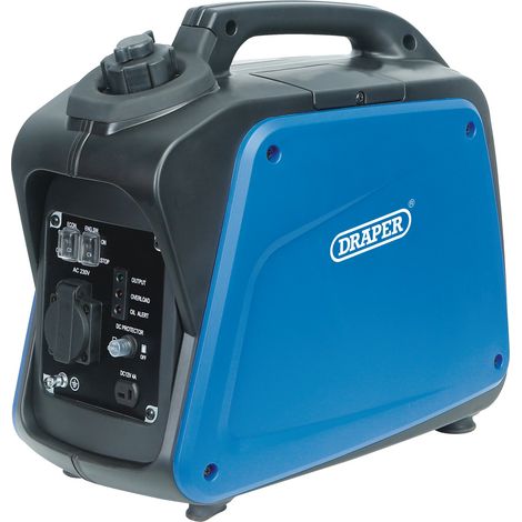 Draper 1000W Portable Petrol Inverter Generator (1100W Max, 230V, 3.0L Fuel Tank) Model 95196 (1/5)