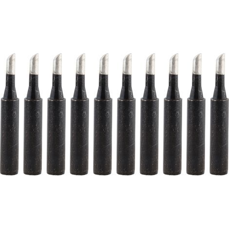 900M-T-3C black soldering iron tips, 10 pieces, oxygen-free copper, for 936/937/938 stations and 900M handles (1/5)
