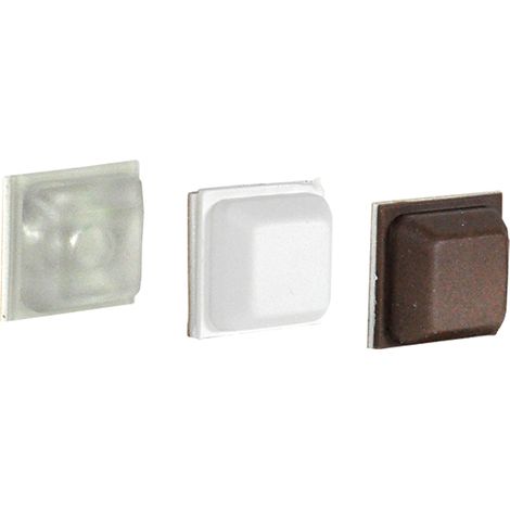 PARACOLPI mm 15 x 15 x 6 - pz  8 marroni  - Blister Koncreto