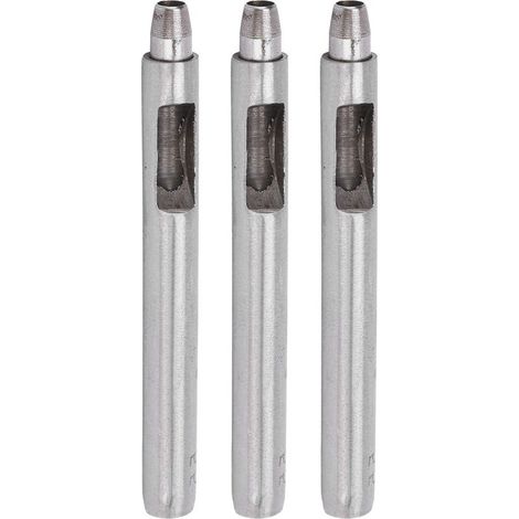 Set mit 3 runden Lochern aus legiertem Stahl für DIY-Lederarbeiten, 5,5 mm Locher (1/5)