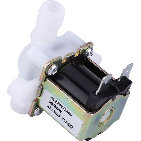 G3/8 OD12mm Kunststoff-Elektromagnetventil, normalerweise geschlossen, Wassereinlass-Durchflussschalter, AC 220 V/240 V (1/5)