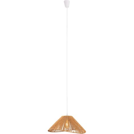 Suspension Amalfi papier tressé brun/blanc Ø45 Maxlight (1/5)