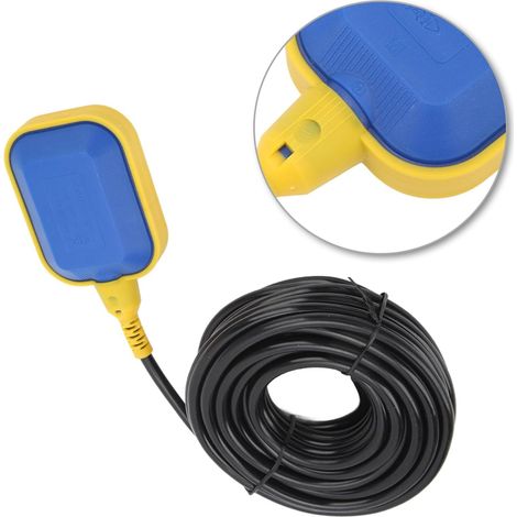 Interrupteur à Flotteur, Régulateur de Niveau d'eau avec Flotteur et Câble de 10 m, Interrupteur de Niveau, Contact Inverseur pour Pompes Submersibles, 220 V 15 (8) A (1/5)