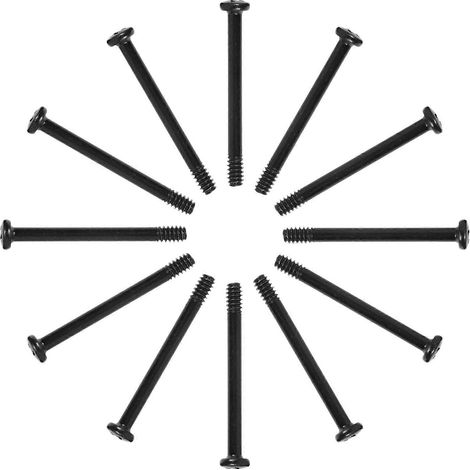 50 vis de fixation pour ventilateur de refroidissement d'ordinateur, vis métalliques, fournitures informatiques-3.50X0.70X0.70CM-Black (1/4)