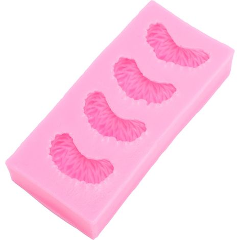 Moule à bonbons en silicone en forme de tranche de mandarine, 4 cavités, pour fondant aux fruits, idéal pour la décoration de gâteaux, cupcakes et autres pâtisseries au chocolat. (1/5)