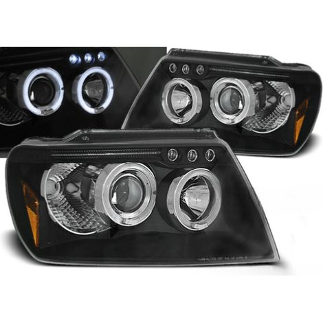 Paire de feux phares Jeep Grand Cherokee de 1999 a 2005 angel eyes noir-27361423 (1/2)