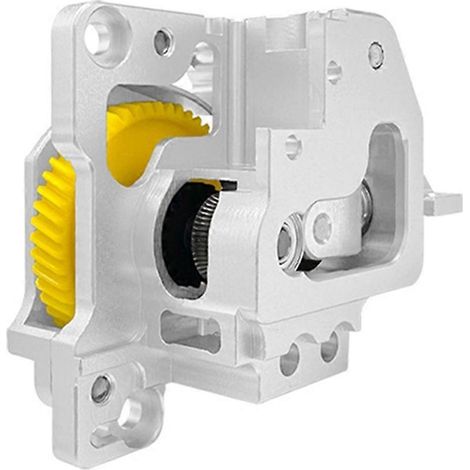Metallextruder mit beschichteten, gehärteten Stahlzahnrädern für X1C/P1P/P1S 3D-Drucker, silberne Ersatzteile (1/5)