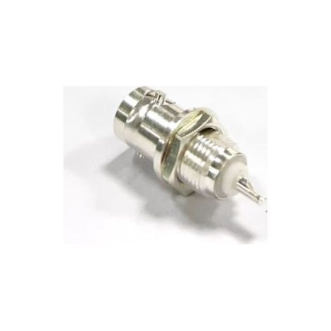 Connecteur coaxial RS PRO Femelle Droit, raccordement A souder 50O Montage panneau ( Prix pour 1 )