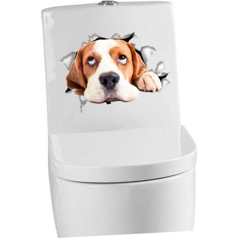 Autocollant Toilette Chat Sticker Décoratif Cuvette Wc Amovible Pvc Pour Salle De Bain Pour Décoration Intérieure Et Extérieure Type