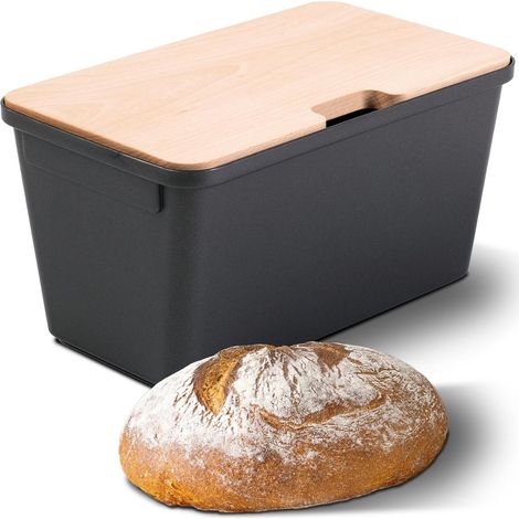 Novaliv Dose Brotbox mit Holzdeckel (1/5)