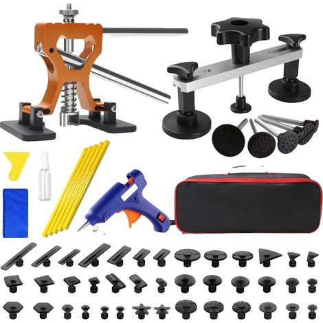 Elevador de dientes ajustable, 15 x 5 x 4 pulgadas, apto para varios modelos de coche, extracción de precisión, mango antideslizante, kit completo de herramientas PDR. (1/5)