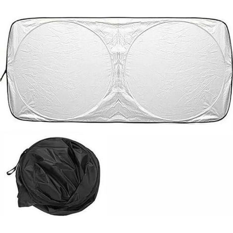1 Pare-soleil voiture, Pliable, 160 x 86 cm, Protection UV, Matériaux durables, Intérieur véhicule (1/5)