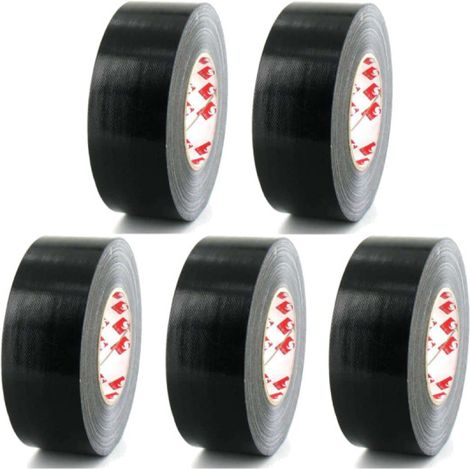 tela de cinta adhesiva Scapa 3120 negro de 50 mm x 5