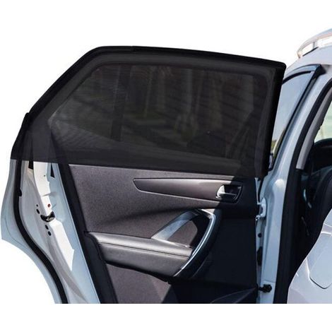 2er Set Sonnenschutz Auto Fenster 105-135cm, atmungsaktives Mesh für Camping, SUV, Van (1/5)