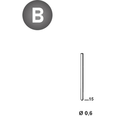 20 000 Finettes Minibrads en Bande Stanox - 0.6x15 mm - D-Work (1/4)