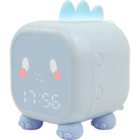 Réveil lumineux enfant – Veilleuse rechargeable avec simulation lever/coucher de soleil – Compte à rebours et répétition – Matériau ABS sans danger (1/5)