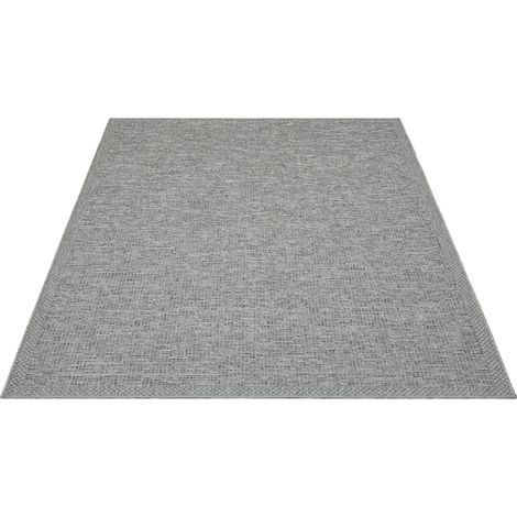 FLOORNOVO Hochflor Teppich Grau Fischgrätmuster - 280 x 200 cm - Besonders Weicher Teppich Wohnzimmer & Badezimmerteppich - Pflegeleicht - vielseitig einsetzbar im Innenbereich (1/2)
