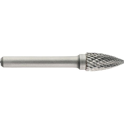 Fresa a lima in metallo duro Raggio ogiva Dentatura normale Rompitruciolo Forma D TECHNIC - TIVOLY - 10318321000