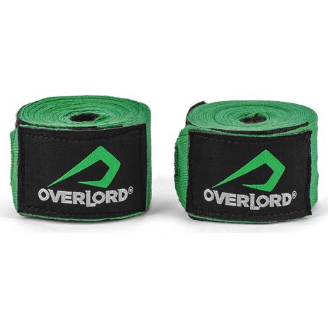 Vendaje de boxeo Overlord de 450 cm, verde (1/2)