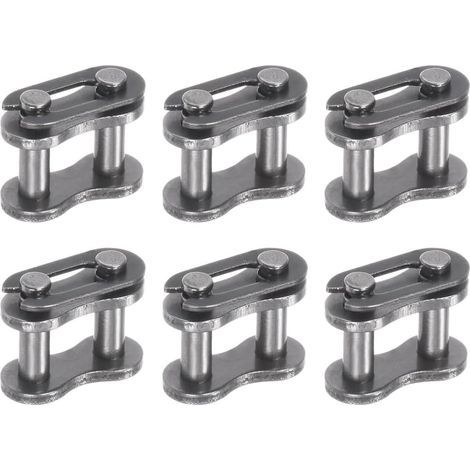 6-teiliges Kettenschloss-Set aus hochbelastbarem legiertem Stahl 428 für Fahrräder, Minibikes, Mountainbikes, Karts, Pitbikes, ATVs und Roller (1/5)